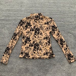 NWOT SHEIN size S Mock neck Long sleeve shirt